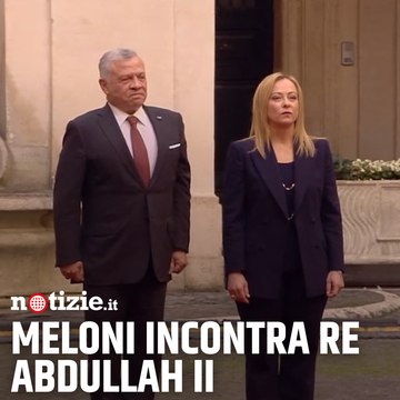 Meloni incontra Re Abdullah II di Giordania