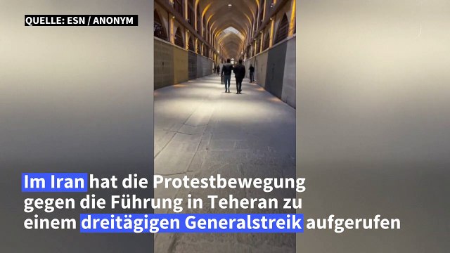 Iran: Aufruf zum Generalstreik zeigt Wirkung