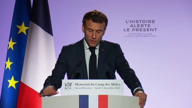 Emmanuel Macron au Camp des Milles: Seul l’enseignement peut briser la répétition de la tragédie qui a eu lieu ici
