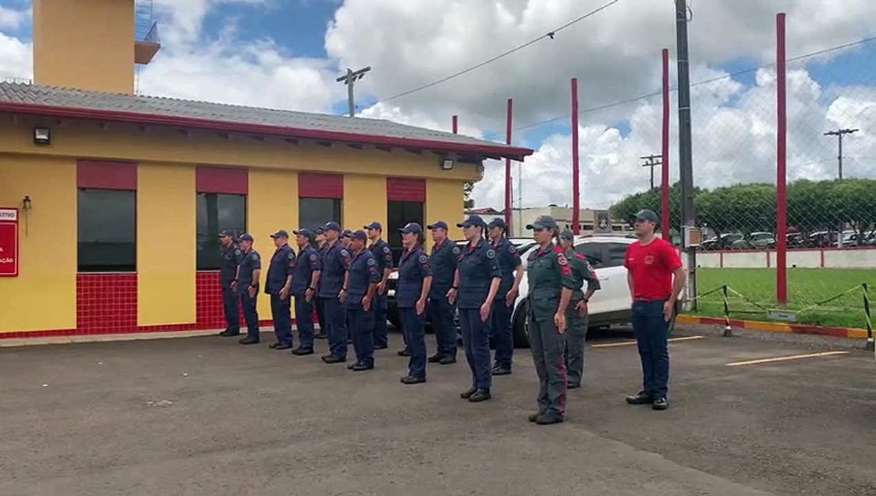 Homenagem do Corpo de Bombeiros de Lages ao cab...