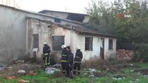 Bimekan şahısların yaktığı ateş metruk binada yangına neden oldu