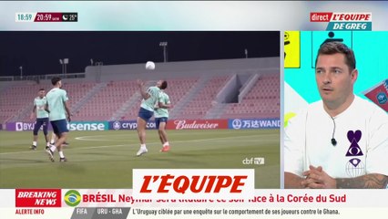 Neymar titulaire avec le Brésil face à la Corée du Sud - Foot - CM 2022