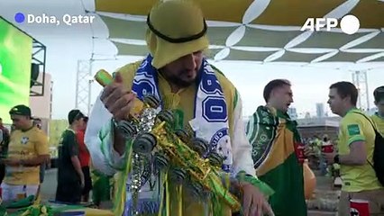 Brazil fans pay tribute to Pele ahead of South Korea clash