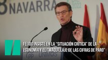 Feijóo insiste en la “situación crítica” de la economía y el “maquillaje de las cifras de paro”