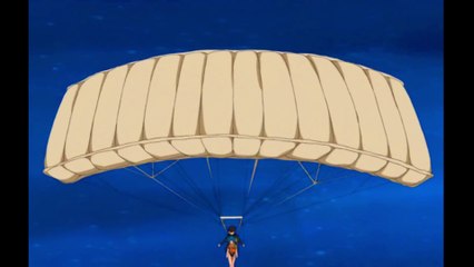 Full Metal Panic - tandem parachute jump