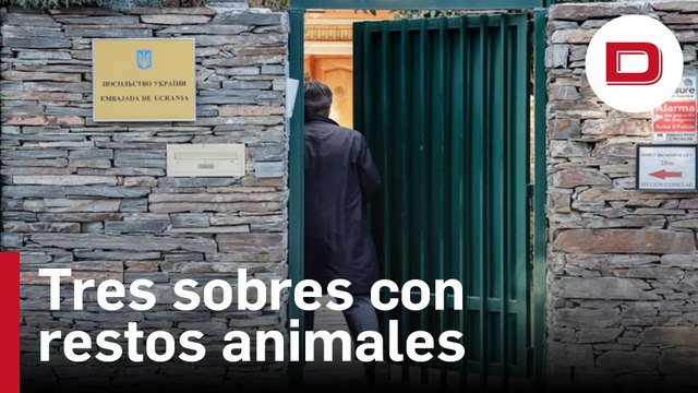 Localizados otros tres sobres con restos animales en delegaciones diplomáticas ucranianas