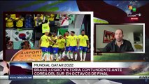 Deportes teleSUR 17:00 05-12: Brasil golea 4-1 a Corea del Sur y asegura su pase a 4tos de final