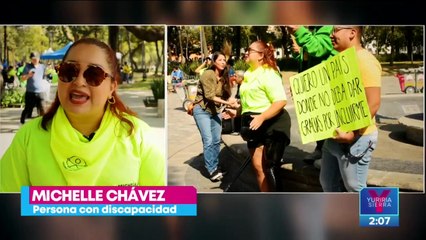 Personas con discapacidad se manifiestan para exigir mayor integración