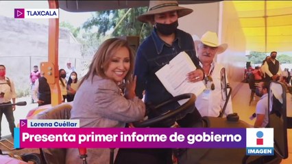 Lorena Cuéllar rinde primer informe de gobierno; destaca combate a la inseguridad