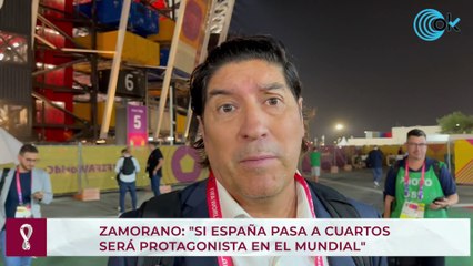 Zamorano: "Si España pasa a cuartos será protagonista en el Mundial"