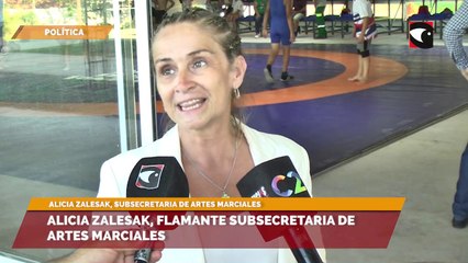 Alicia Zalesak, flamante subsecretaria de Artes Marciales