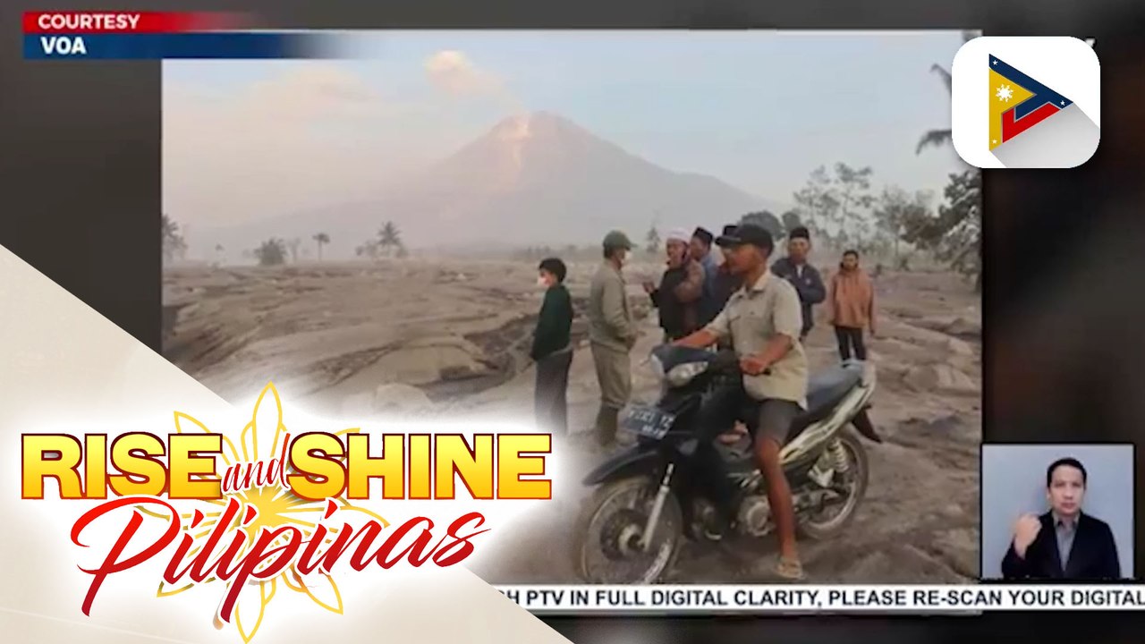 Mga alagang hayop, inilikas na ng mga residente kasunod ng pagputok ng Bulkang Semeru sa Indonesia