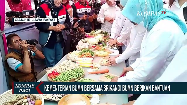 Kementerian BUMN Bersama Srikandi BUMN Beri Bantuan Korban Gempa Cianjur