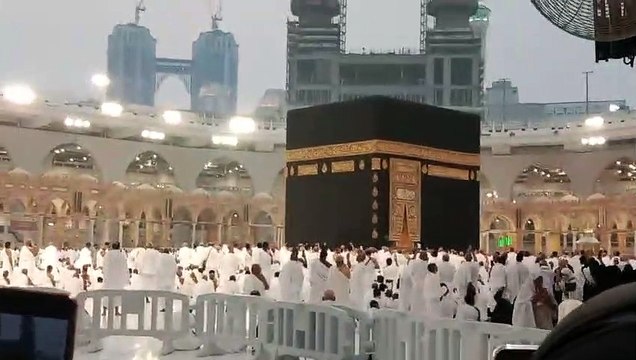 Masjid Al haram Khana Kaba Azan Maghreb HIGH