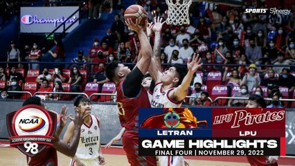 NCAA Season 98 | Game Highlights: Letran vs LPU | Final Four