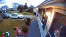 Daughter Trips Over Christmas Lights