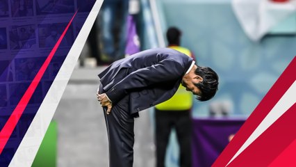 Berjiwa Ksatria, Pelatih Jepang Membungkuk di Hadapan Fans Usai Tersingkir