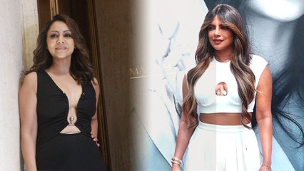 Gauri Khan ने Priyanka Chopra को किया Copy,Black Dress Plunge Neckline को लेकर Troll ।*Entertainment