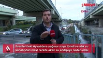 Ayvalıdere'de mavi renkte akan su endişe yarattı