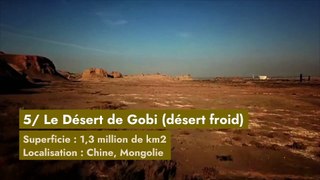 Quels sont les plus grands déserts du monde ?