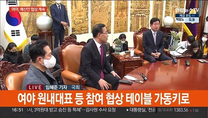 여야, 예산안 신경전…오후 의장주재 원내대표 회동