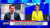 Benji Espinoza: Mañana se definirá asistencia de Pedro Castillo a debate de moción de vacancia
