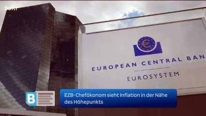 EZB-Chefökonom sieht Inflation in der Nähe des Höhepunkts