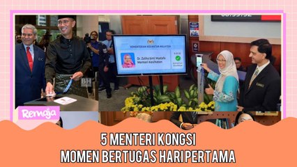 Dah Mula Bekerja, Lima Menteri Ini Kongsi Momen Bertugas Hari Pertama!