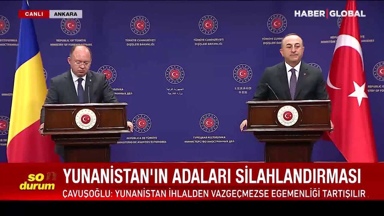 Bakan Çavuşoğlu: Yunanistan ya geri adım atar ya da biz gereğini yaparız, bir gece ansızın