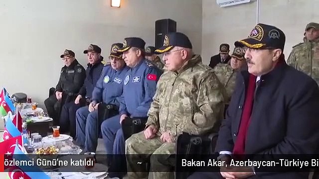 Bakan Akar, Azerbaycan-Türkiye Birleşik Müşterek Tatbikatı'nın Seçkin Gözlemci Günü'ne katıldı