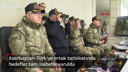 Azerbaycan-Türkiye ortak tatbikatında hedefler tam isabetle vuruldu