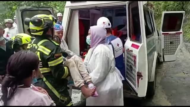 Al menos 33 muertos en un deslizamiento de tierras en Colombia