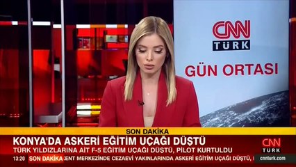 Son dakika... Konya'da askeri eğitim uçağı düştü!