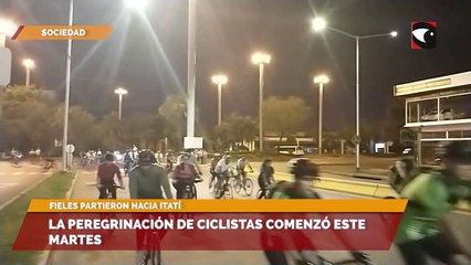 La peregrinación de ciclistas comenzó este martes