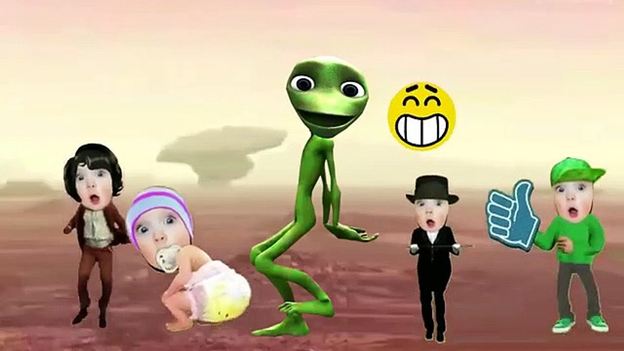 Wrong Heads  رؤوس خاطئة كرتون الكائن الفضائي الأخضر سبونج بوب ماشا والدب القط توم تعلم الوان اطفال