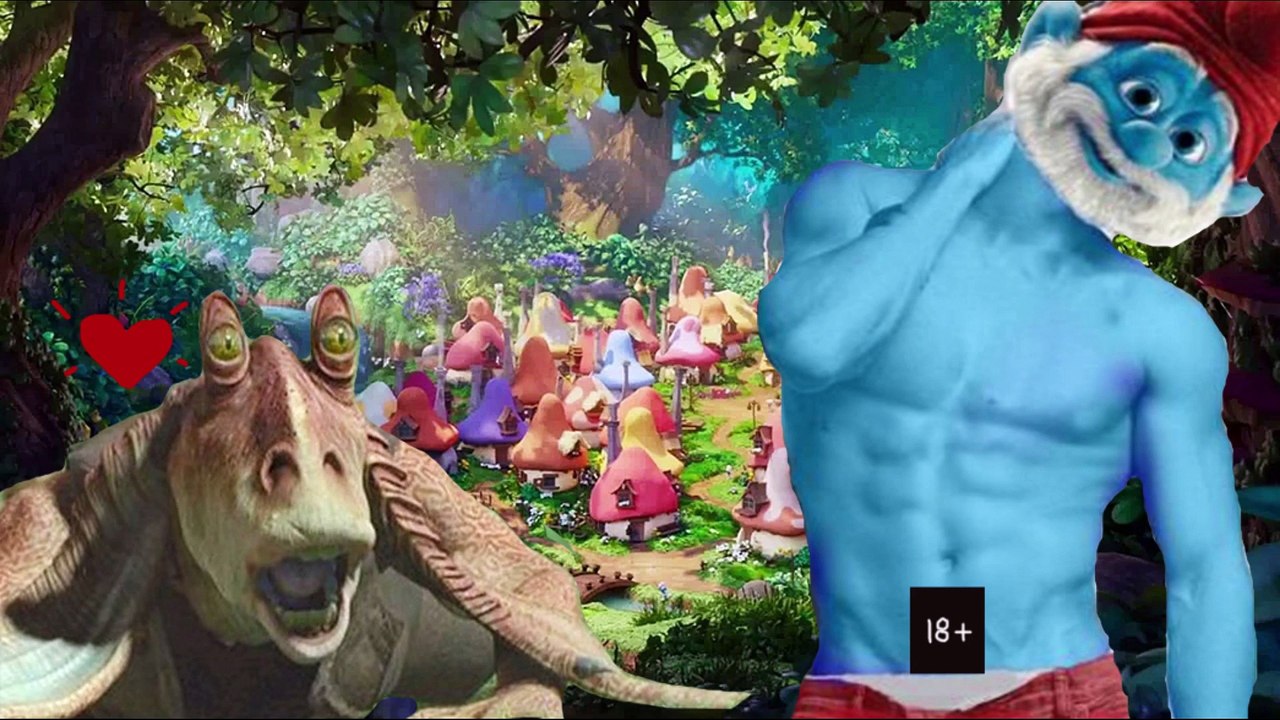 Professional Narrator Tries to Read JarJar Binks x Papa Smurf