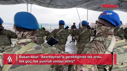 Bakan Akar: Dostumuzu birlikte dost görür, düşmanımızı da yine birlikte düşman biliriz