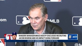 Rangers manager Bruce Bochy describes recruiting Jacob deGrom _ SNY