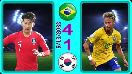 Brazil 4-1 Korea Republic -- كوريا الجنوبية1-4البرازيل  - world cup 2022 كأس العالم