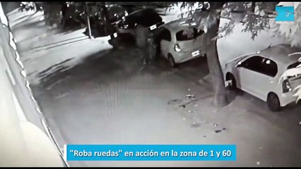 "Roba ruedas" en acción en la zona de 1 y 60