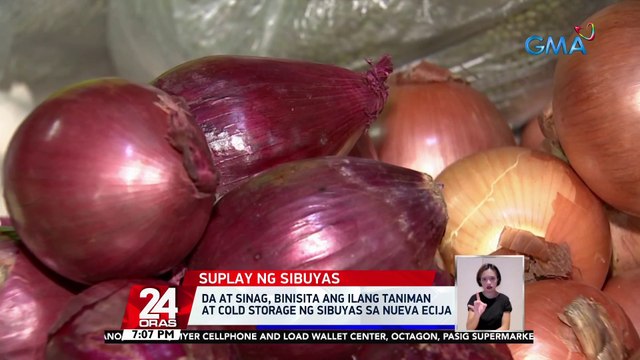 DA at SINAG, binisita ang ilang taniman at cold storage ng sibuyas sa Nueva Ecija | 24 Oras