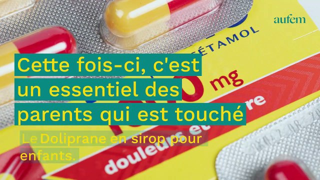 Pénurie de Doliprane pour enfants: Faut-il s’inquiéter ?