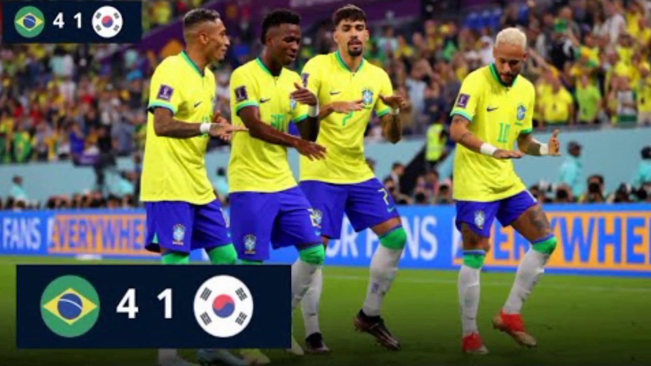 Brazil vs South Korea Highlights FIFA 4 1 World Cup