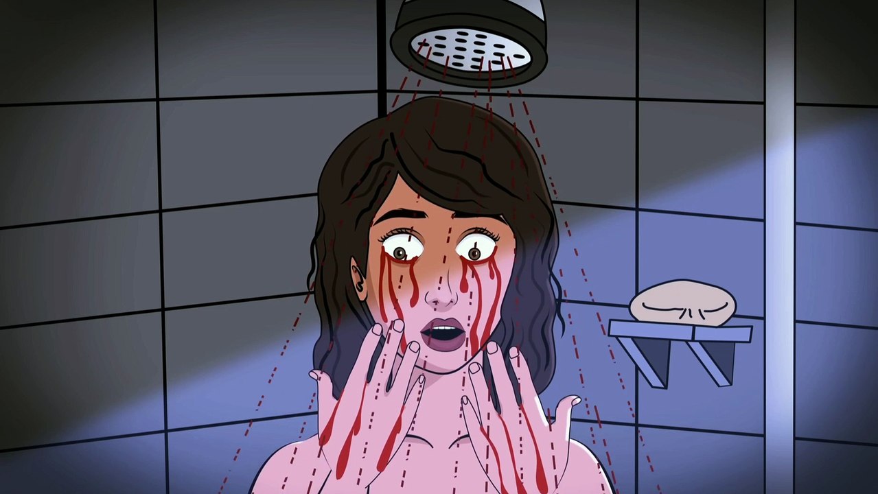 HE WAS WATCHING ME IN THE SHOWER- Short Animated Scary Movie