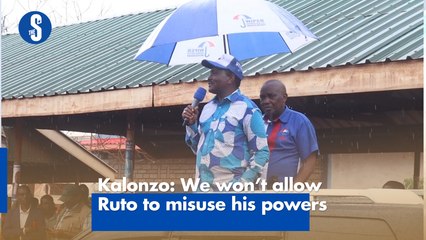 Kalonzo: We won’t allow Ruto to misuse his powers
