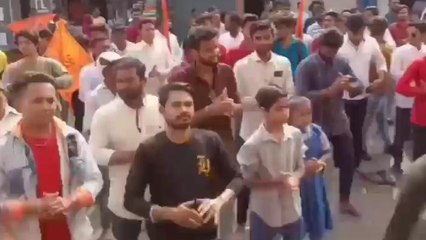 खंडवा : शौर्य दिवस पर हुई महाआरती,हिंदूवादी संगठनों ने किया प्रदर्शन