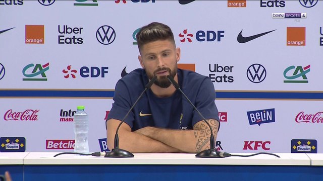 Olivier Giroud sur son record en bleu : Il faut être patient, travailler. On ne peut pas tout avoir tout de suite !