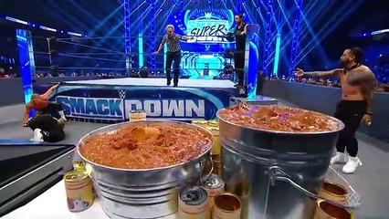 FULL MATCH - Reigns _ Usos vs. Corbin_ Ziggler _ Roode_ SmackDown_ Jan. 31_ 2020