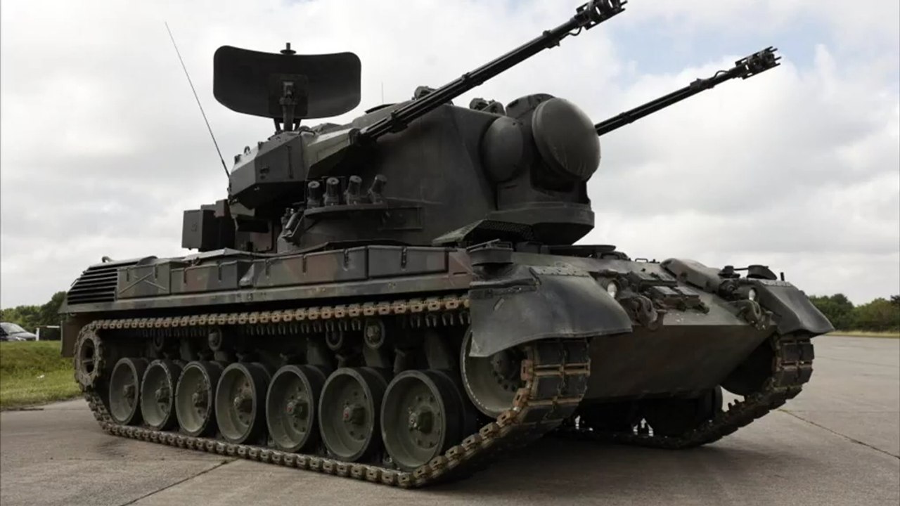 Deutscher 'Gepard'-Panzer fängt russische Rakete ab