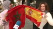 Las aficiones de España y Marruecos volcadas con sus selecciones